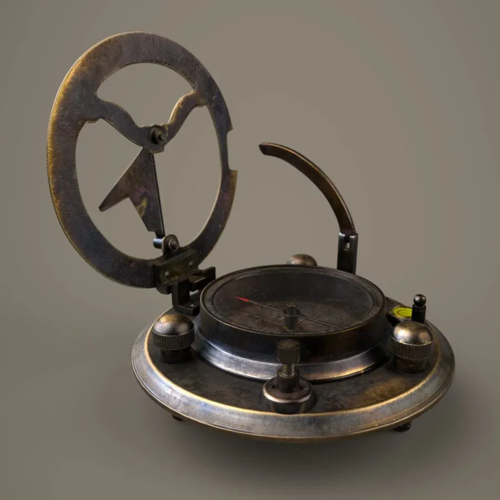 Compass 3D Scanned Asset